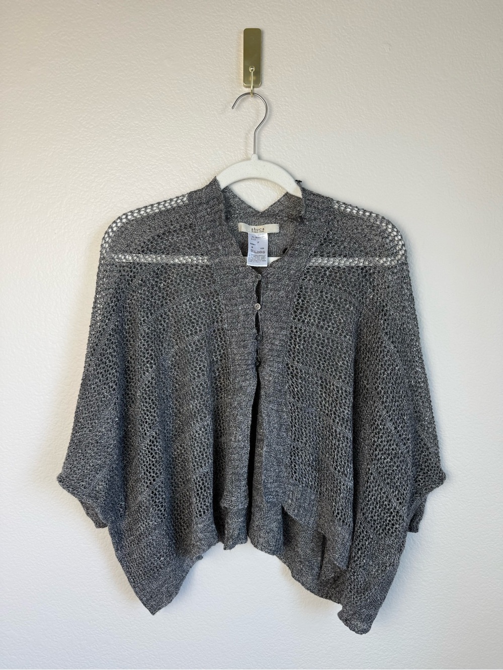 Shuca Global Work Japan Cardigan Womens One Size Linen Minimalist Lagenlook